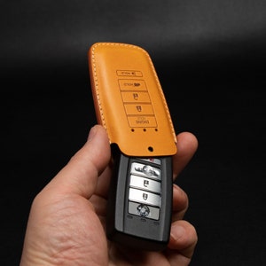 Acura Series [2-V2] Leather Key Fob  Case - tlx rlx CDX5 RDX MDX - Leather Brut - Handcrafted in USA