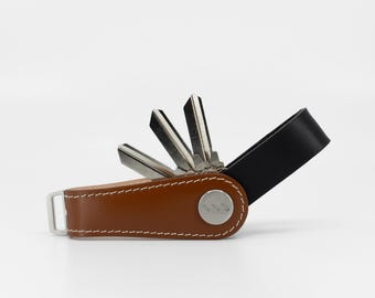 Organizer na klucze - Gaeta Brown - Skóra garbowana roślinnie premium - Skóra naturalna