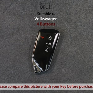 Volkswagen Series [3-4] Leather Key Fob Cover - VW Golf 8 MK8 ID3 ID4 ...