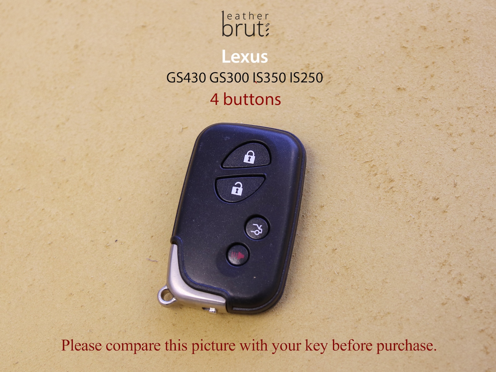 Lexus Series Leather Key fob Cover RX350 IS250 GS300 GX460 Etsy