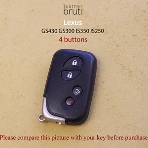 Lexus Series [3-4] Leather Key Fob Cover RX350 IS250 GS300 GX460 GS460