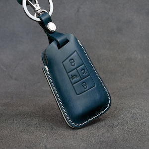 Volkswagen Series Leather Key Fob Case GOLF GTI Cover - Premium Italian Vegetable Tanned Leather - Leather Brut - VW Case