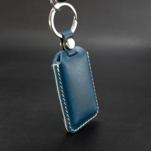 Key Fob Cover for Volvo EX 90 / Polestar 3 Key Tag - Italian Veg-Tanned Leather - Handcrafted in USA