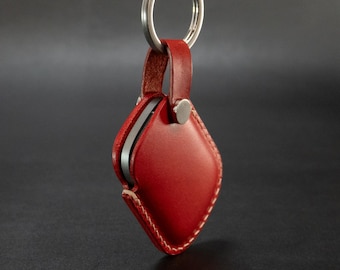 Tile Pro 2024 Leather Key Case - Handcrafted in US - Italian Veg-Tanned Leather