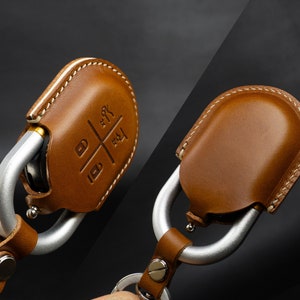 Key Fob Cover- Premium Veg-Tanned Leather- Handcrafted in USA for Rivian R1T/R1S
