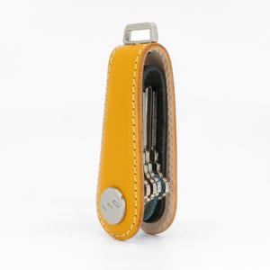 Schlüssel Organizer - Gaeta Gelb - Premium Pflanzlich gegerbtes Leder - Leather Brut