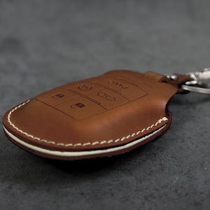 Alfa Romeo Series Key Fob Cover Leather Key case Giulia Stelvio 4c Mito Car Key Accessories 5 Buttons Leather Brut Handcrafted in USA