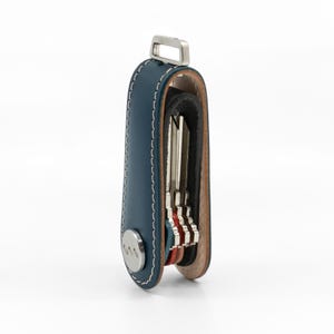 Schlüssel Organizer - Gaeta Navy - Premium Pflanzlich gegerbtes Leder - Leather Brut