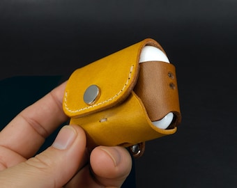 Skórzane etui do AirPods Pro 3 – najwyższej jakości skóra garbowana roślinnie, możliwość wyboru dwóch kolorów, ręcznie robiona osłona ochronna, spersonalizowany prezent