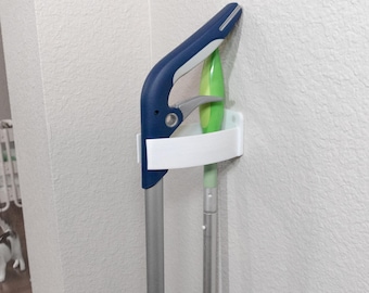 Wall-Mounted Mop and Cleaning Tool Hanger - 3D Printed PETG Organizer