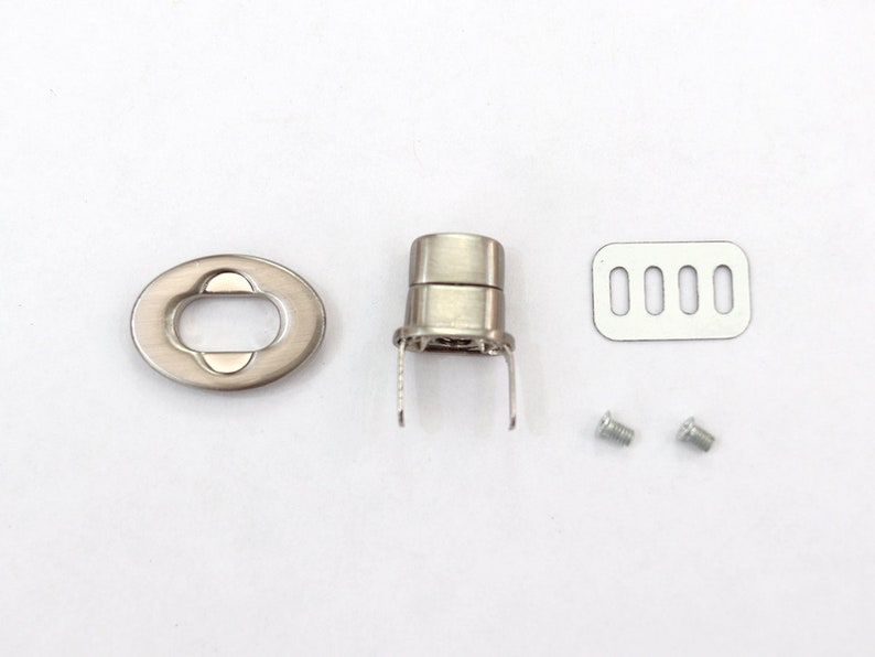 Matte silver Purse Lock closure hardware Twist Lock Handbag Purse Bag Making Supplies Hardware