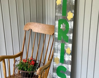 Handcrafted St. Patrick's Day Porch Leaner, Irish Decor