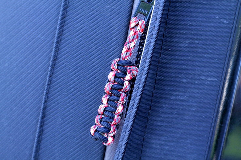 Paracord Breast Cancer Ribbon Zipper Pulls set of 5 Etsy