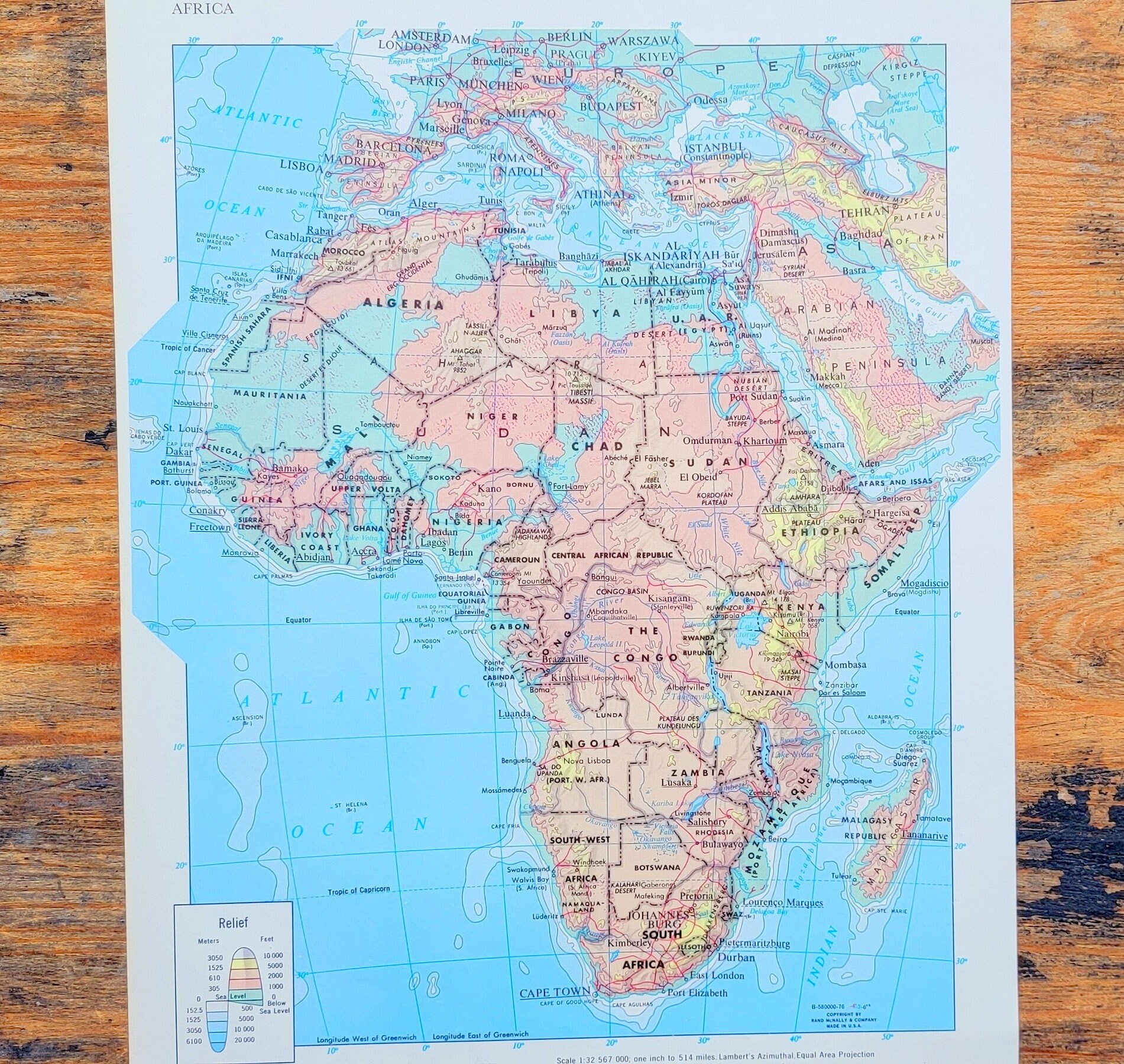 Map Of Africa With Longitude And Latitude