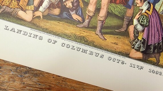 The Landing of Columbus at San Salvador 1492 Currier & Ives