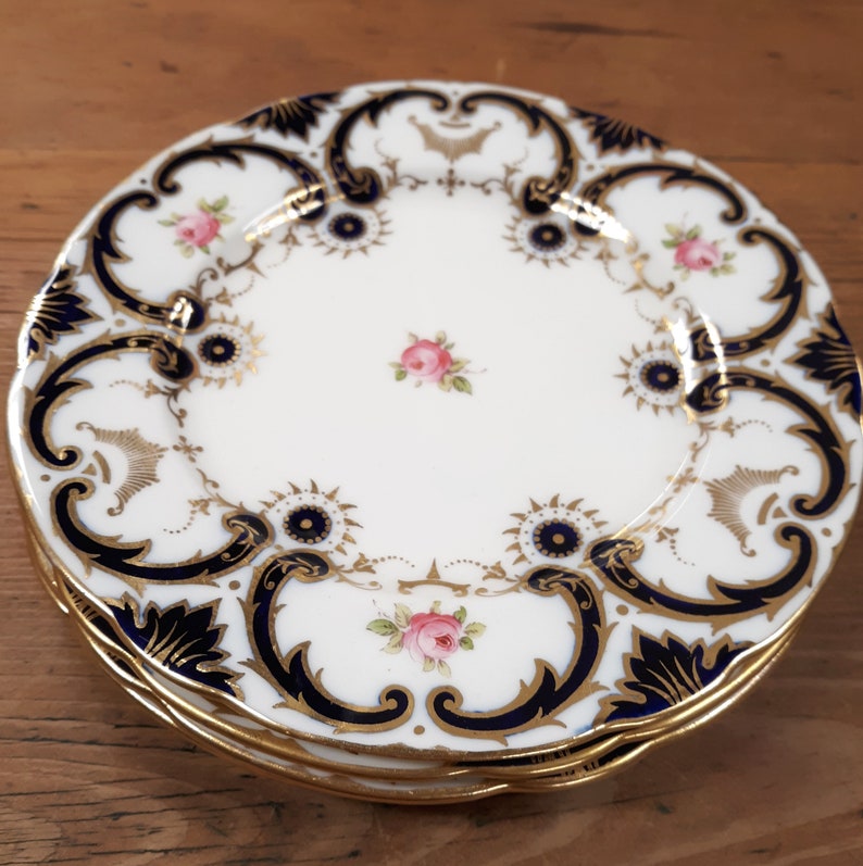 4 Dessert/salad Plates 6842 by COALPORT Made for Tiffany & Co. Etsy UK