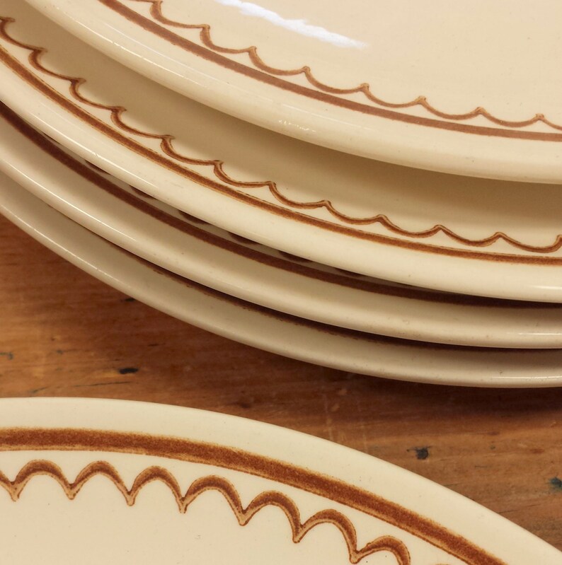 5 Bread & Butter/Side Plates Nutmeg by Royal USA Replacement | Etsy Which Side Is The Bread Plate On