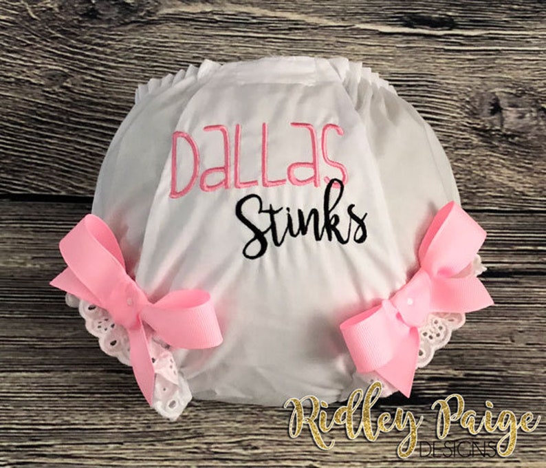 Girl Baby Gift Diaper Cover Custom Bloomer Bloomer with Bows Custom Saying Diaper Cover Custom Embroidered Bloomer Toddler Bloomer