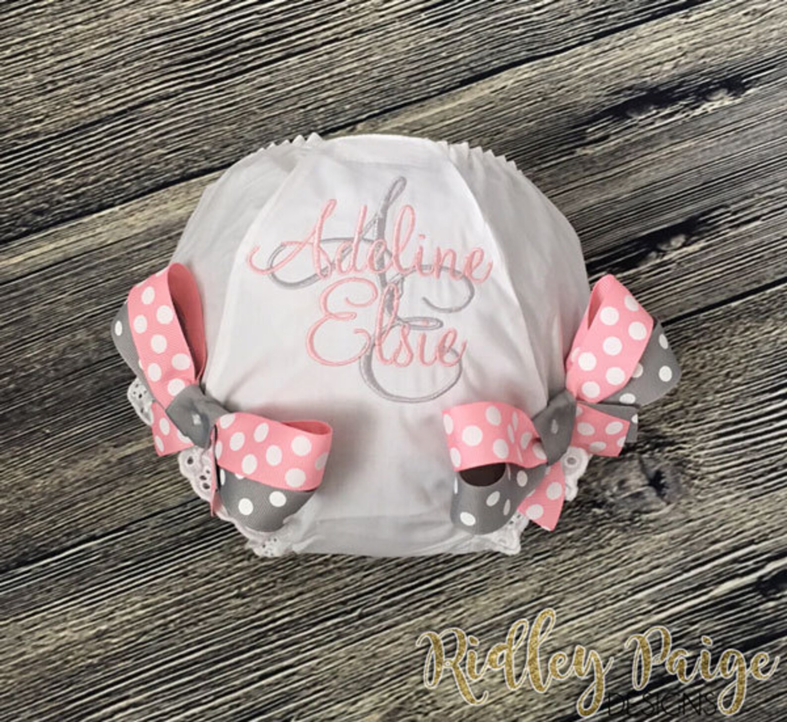Monogram Baby Girl Diaper Cover CUSTOM Baby Girl Bloomer Etsy