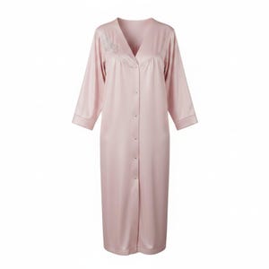 snap front house dress long sleeve Bloggerlove House Dress for Women with Pockets Snap Front Duster Housecoat Short Sleeve Patio Dress Ladies Pajamas Lounger Mumu at Amazon Women's Clothing store