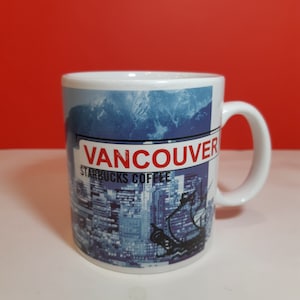 1999 Starbucks Vancouver, BC  Coffee Mug   Collectible Mug   18 Ounces   Gift for Starbuck Collectors