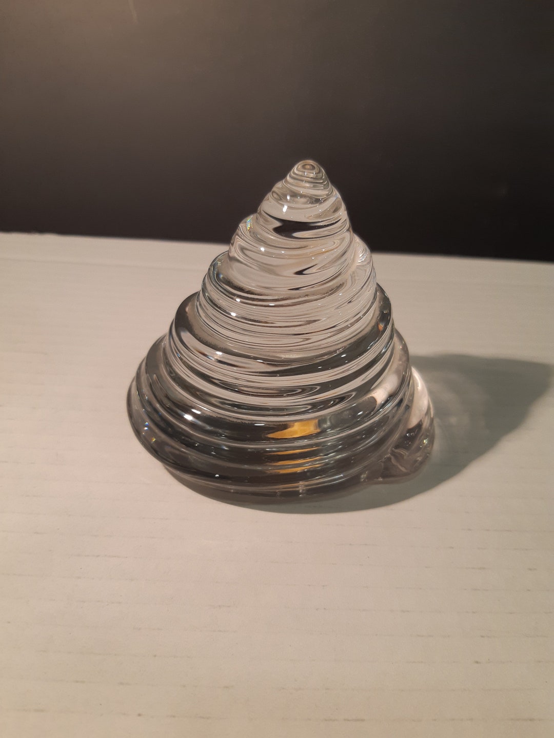 Vintage Crystal Glass Poop Paperweight Handmade Made in Taiwan Etsy