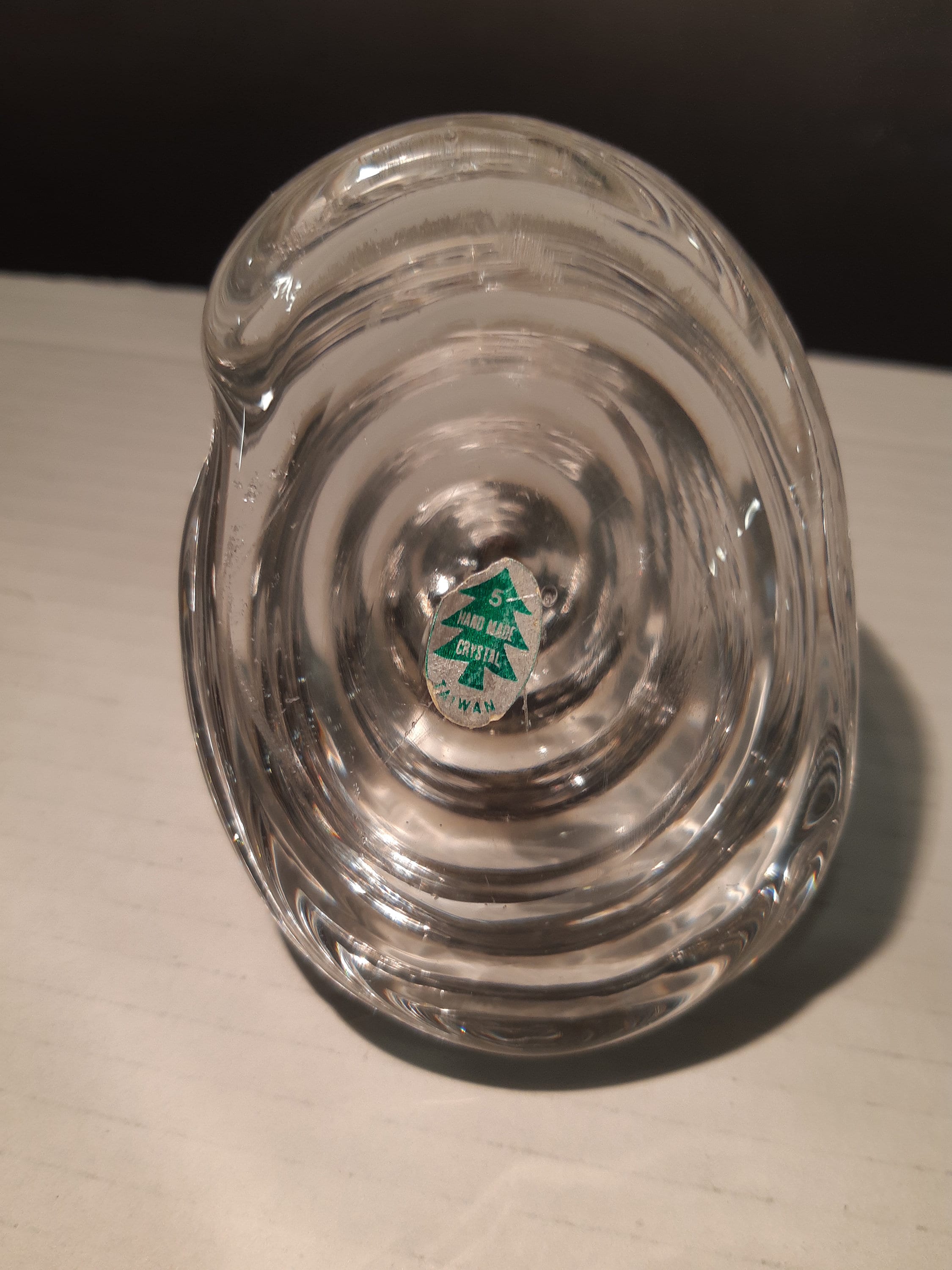 Vintage Crystal Glass Poop Paperweight Handmade Made in Taiwan Etsy