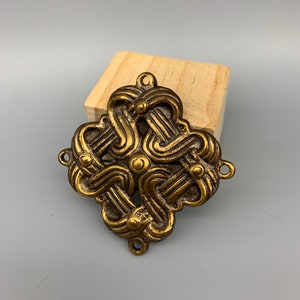 Vintage Kalevala Koru Knot Bronze Brooch/Pin, Scandinavian, Finland