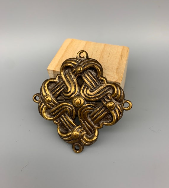 Vintage Kalevala Koru Knot Bronze Brooch/Pin, Sca… - image 1