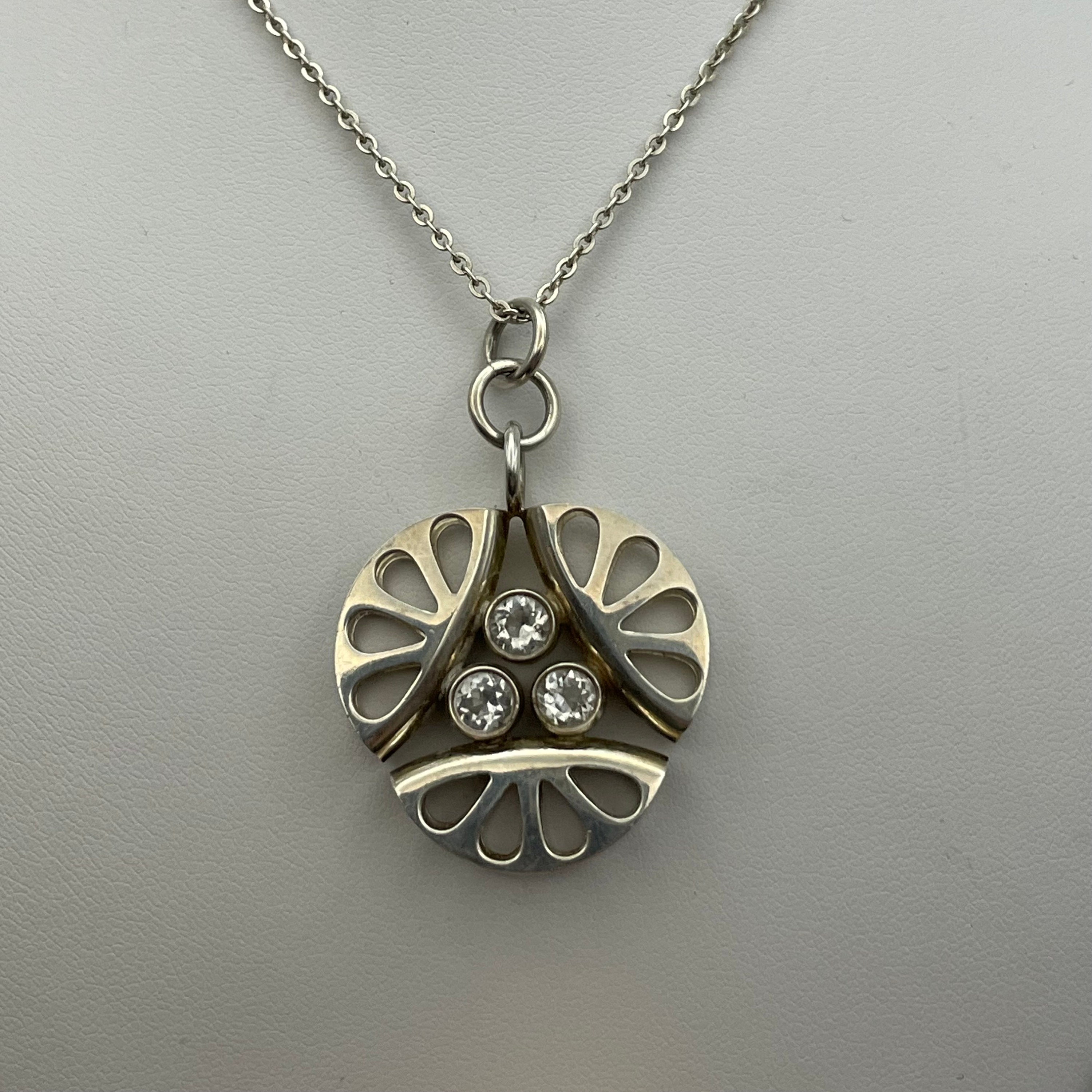 Vintage Kupittaan Kulta Faceted Quartz Sterling Silver Vintage Kupittaan Kulta Faceted Quartz Sterling Silver
