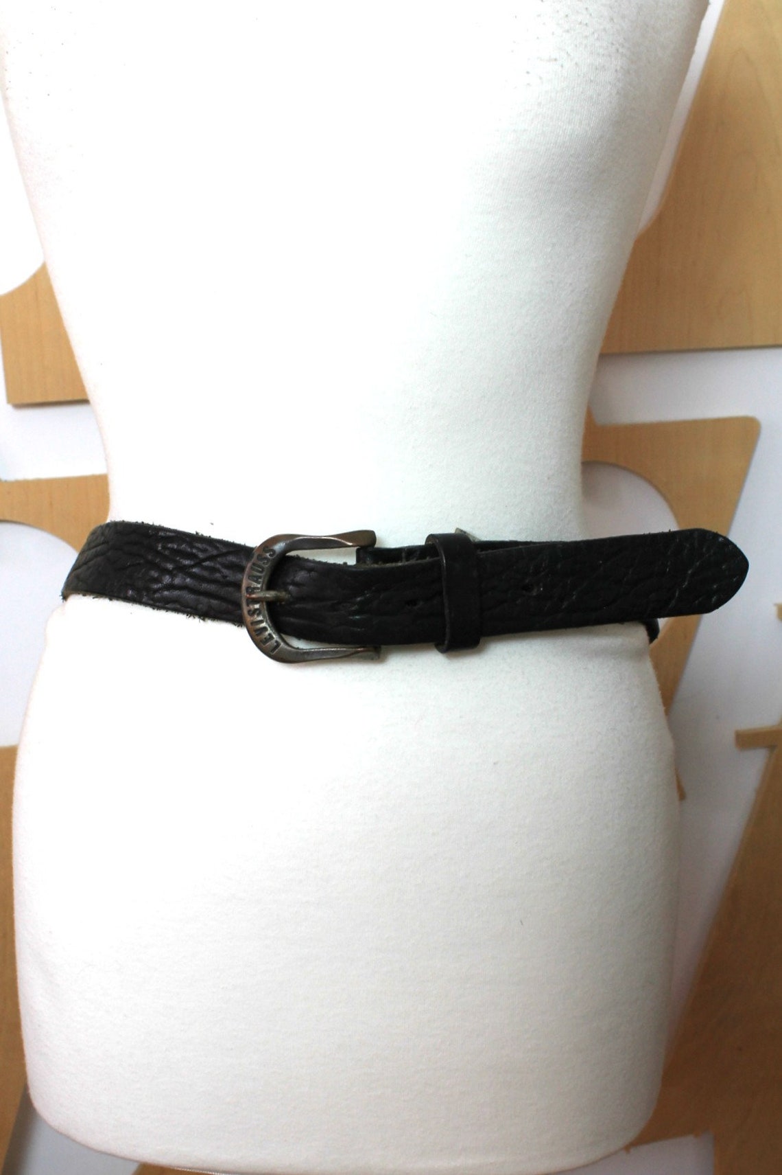 70s Levis Leather belt Vintage belt Vintage 70s Black leather | Etsy