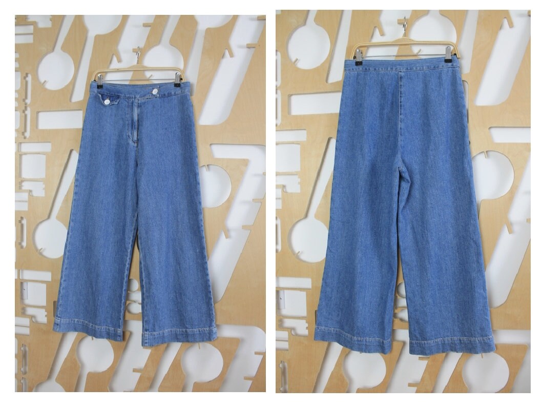 Wide Leg Waist 30 Culotte Pants Vintage 