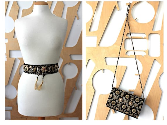 Belt and bag Evening bag Wrap belt Obi belt Formal