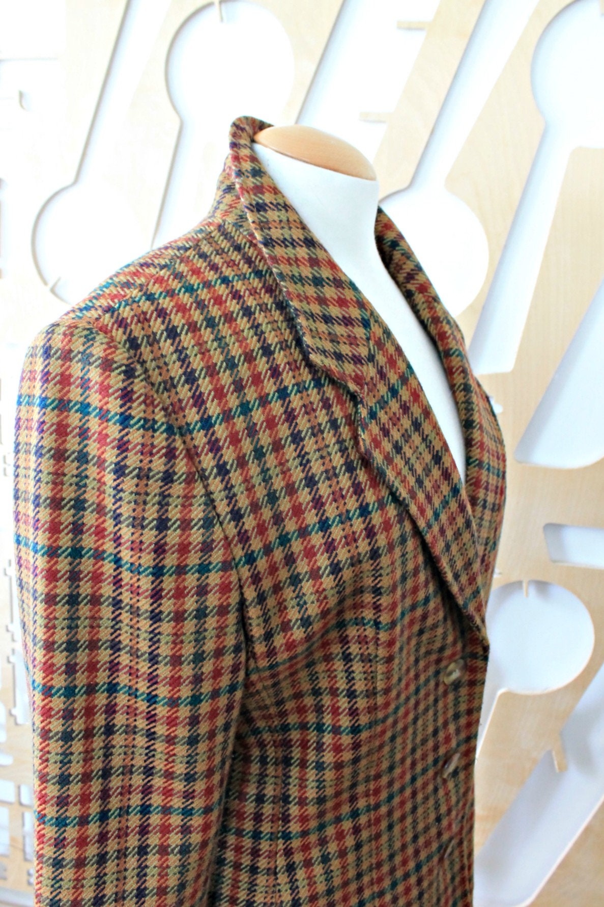 Vintage jacket Edwardian Boho jacket 80s Tweed coat Wool coat | Etsy
