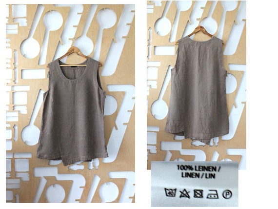 Linen top Linen tunic Linen tank top Linen dress B
