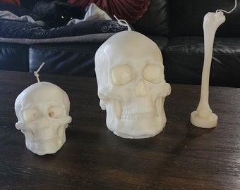 Life Size Skull Candle