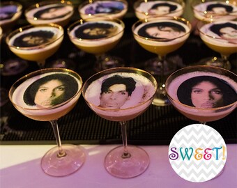 Edible Custom Photos or Logos Drink Toppers