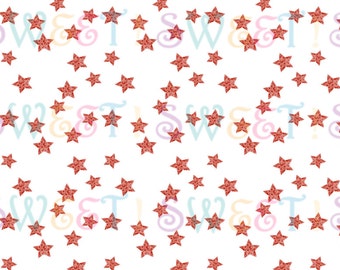 Edible Pattern Sheet, Stars - Wafer Paper or Frosting Sheet