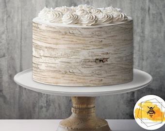 Birch Bark Edible Pattern Sheet Wafer Paper or Frosting Sheet