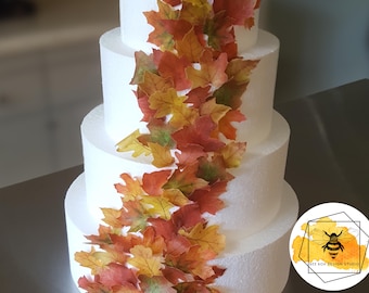 Edible Fall Leaves, Double Sided