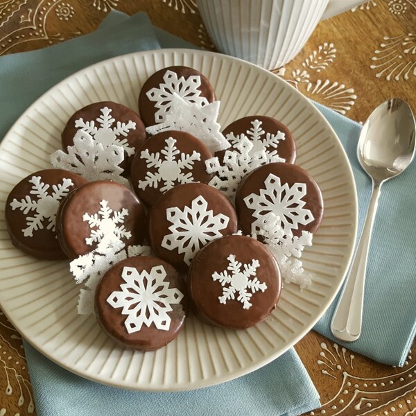 Snowflake Cupcake Toppers - Etsy