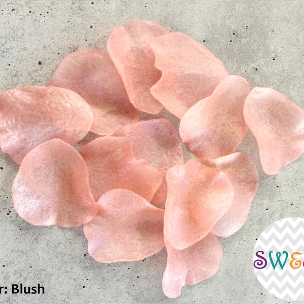 Edible Rose Petals, Wafer Paper Flowers for Cakes and Cupcakes