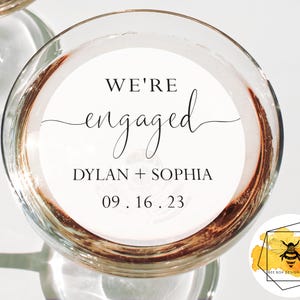 Edible Engagement Drink Toppers