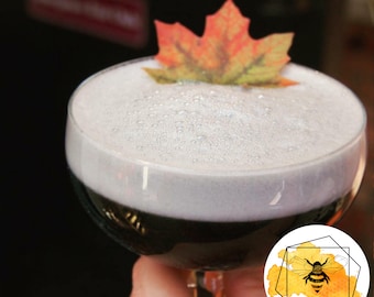 16 Edible Fall Leaves Drink Toppers