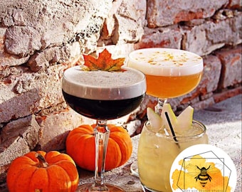 16 Edible Fall Leaves Drink Toppers