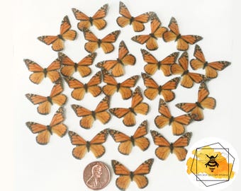 Mini Monarch Edible Butterflies for Cakes & Cupcakes