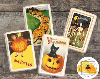 Edible Vintage Halloween Toppers for Cookies or Cakes