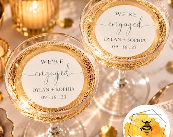 Edible Engagement Drink Toppers