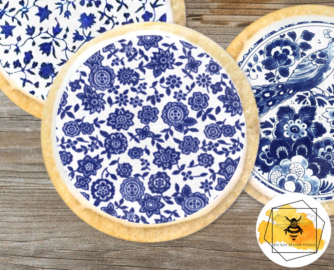 Blue Delft China Pattern Edible Images - Etsy