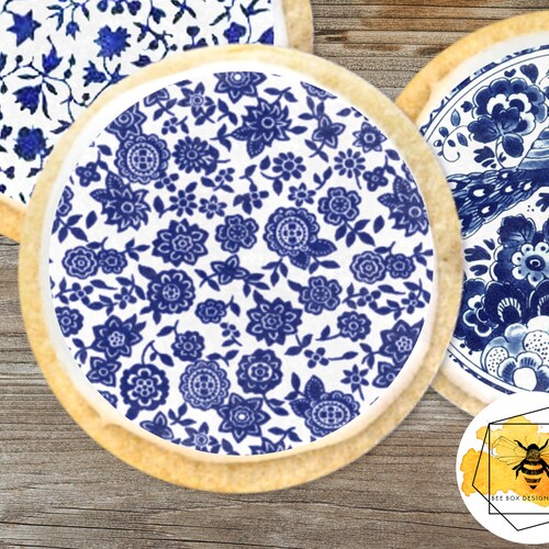 Blue Delft China Pattern Edible Images